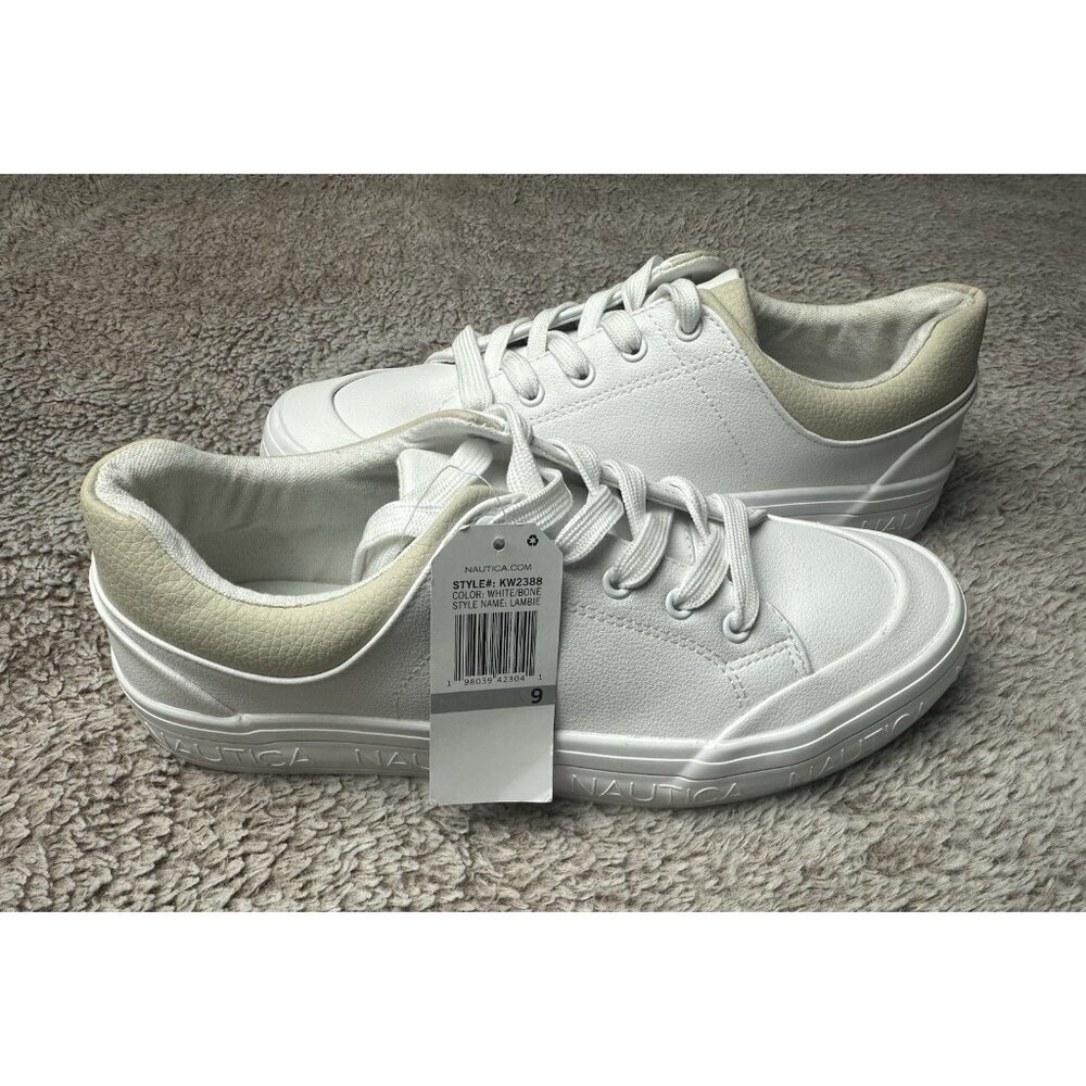 Nautica Lambie Women’s Size 9 White/Bone Sneakers NWT Read Description - Picture 3 of 16